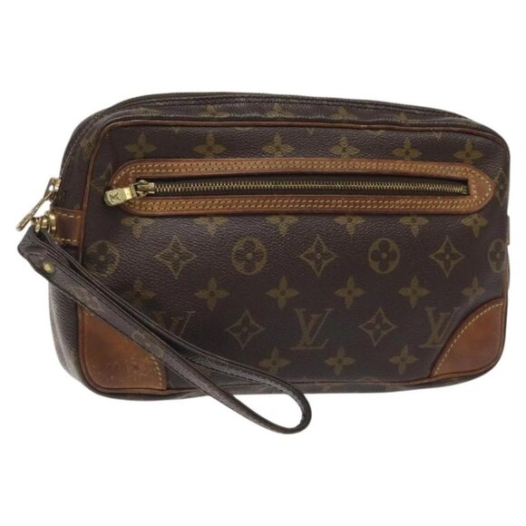 LOUIS VUITTON Monogram Marly Dragonne GM Clutch Bag - Picture 1 of 15